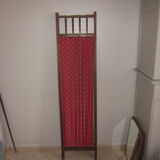 Vintage wood and fabric screen