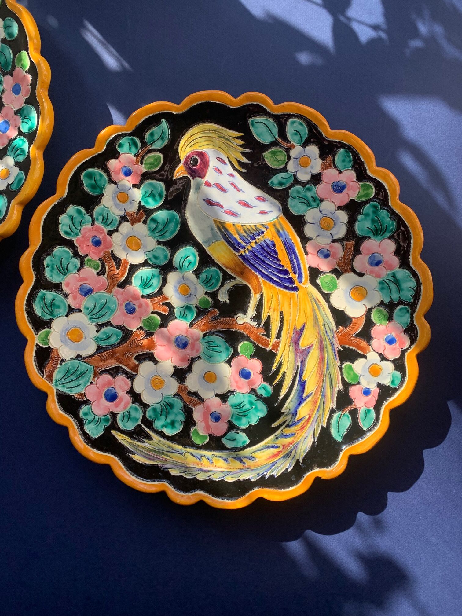 Enamelled ceramic dishes Cerdazur Monaco 1950