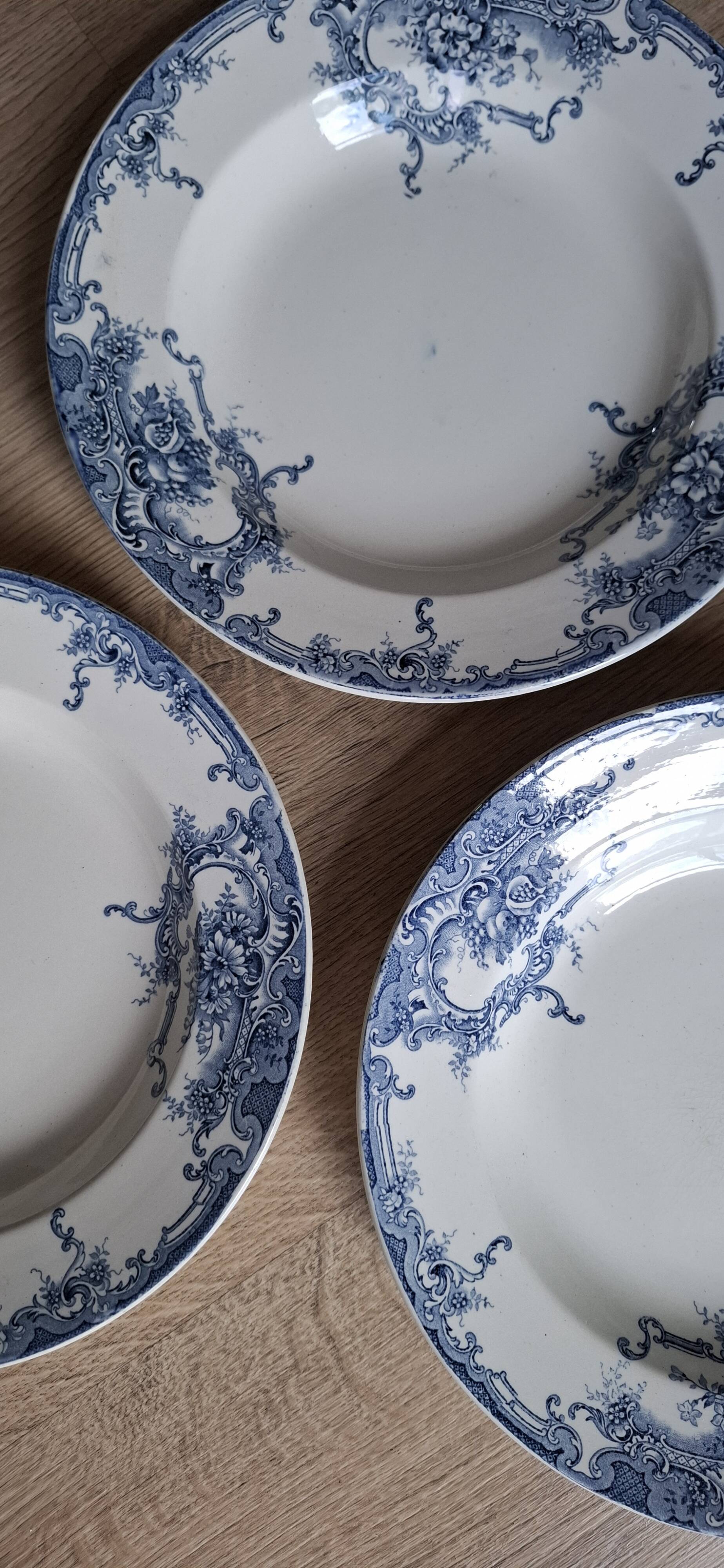 Set of 5 Dolphin plates BFK 1920