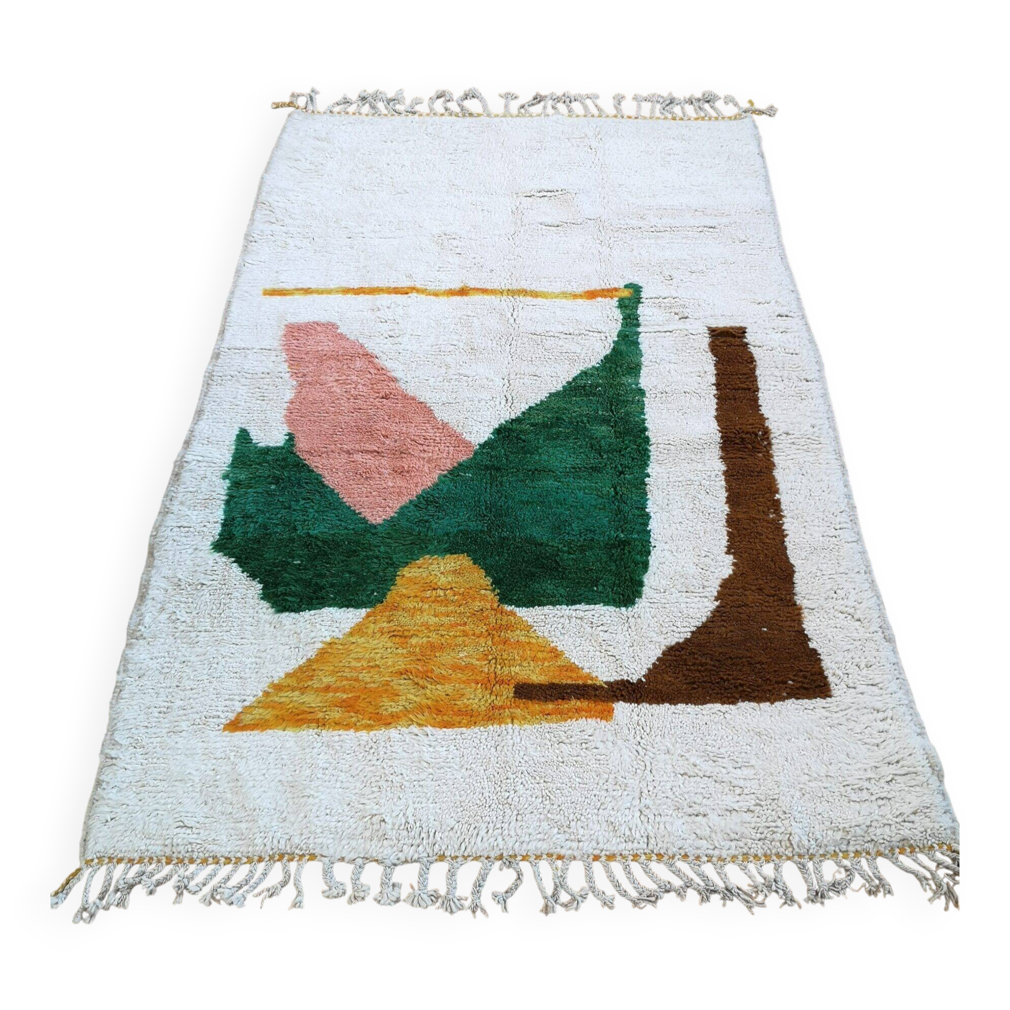 Traditional handmade Moroccan wool rug 250cmx150cm