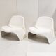 Pair of armchairs by luigi colani 1960 vintage