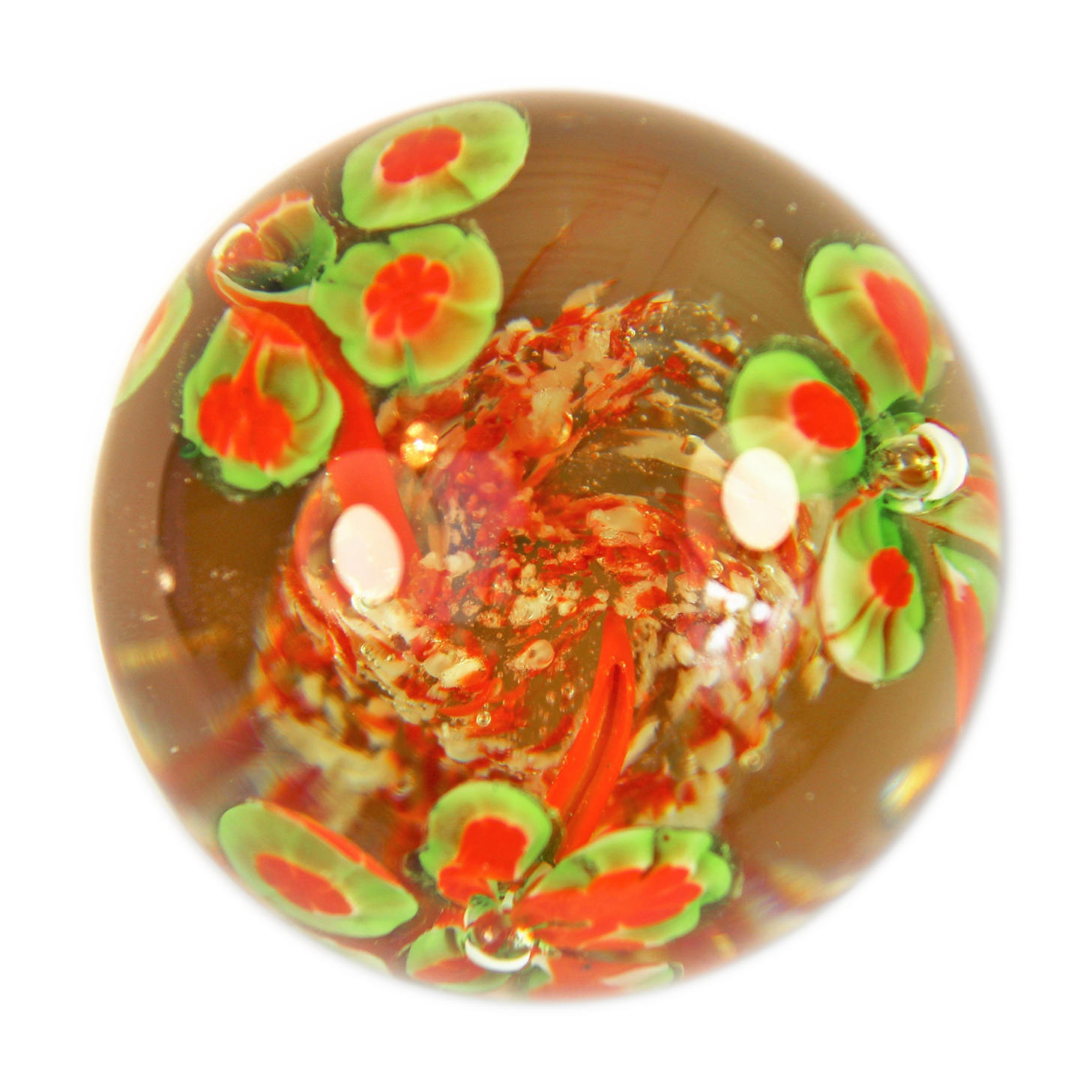 Vintage murano glass sulfide or paper press