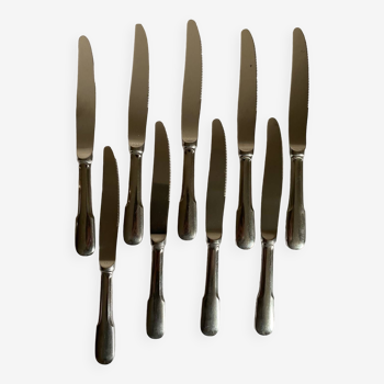 Ensemble de 9 couteaux en inox