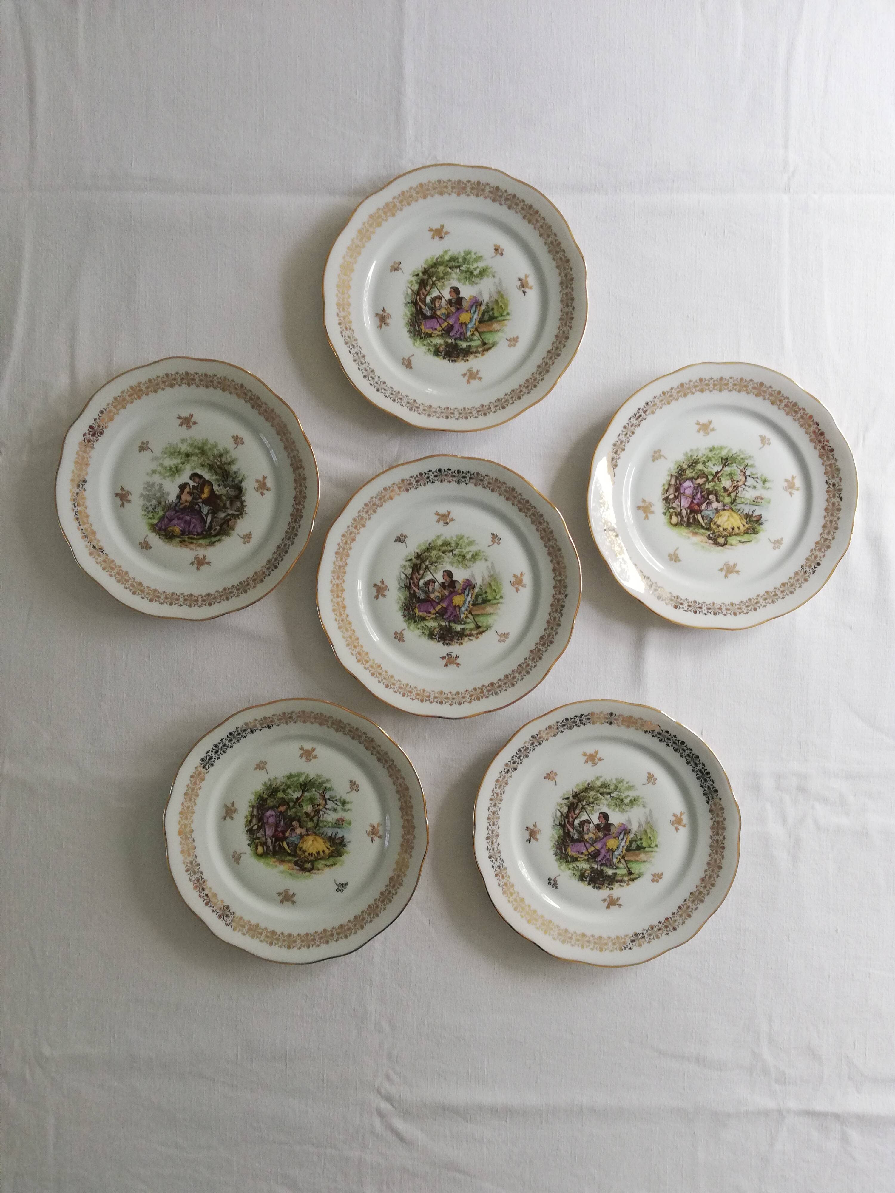 Vintage Fragonard porcelain plates