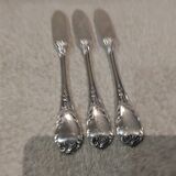 3 silver-plated fish knives by Christofle Marly, 19.8cm