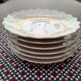 Raynaud set of 6 fine porcelain saucers
