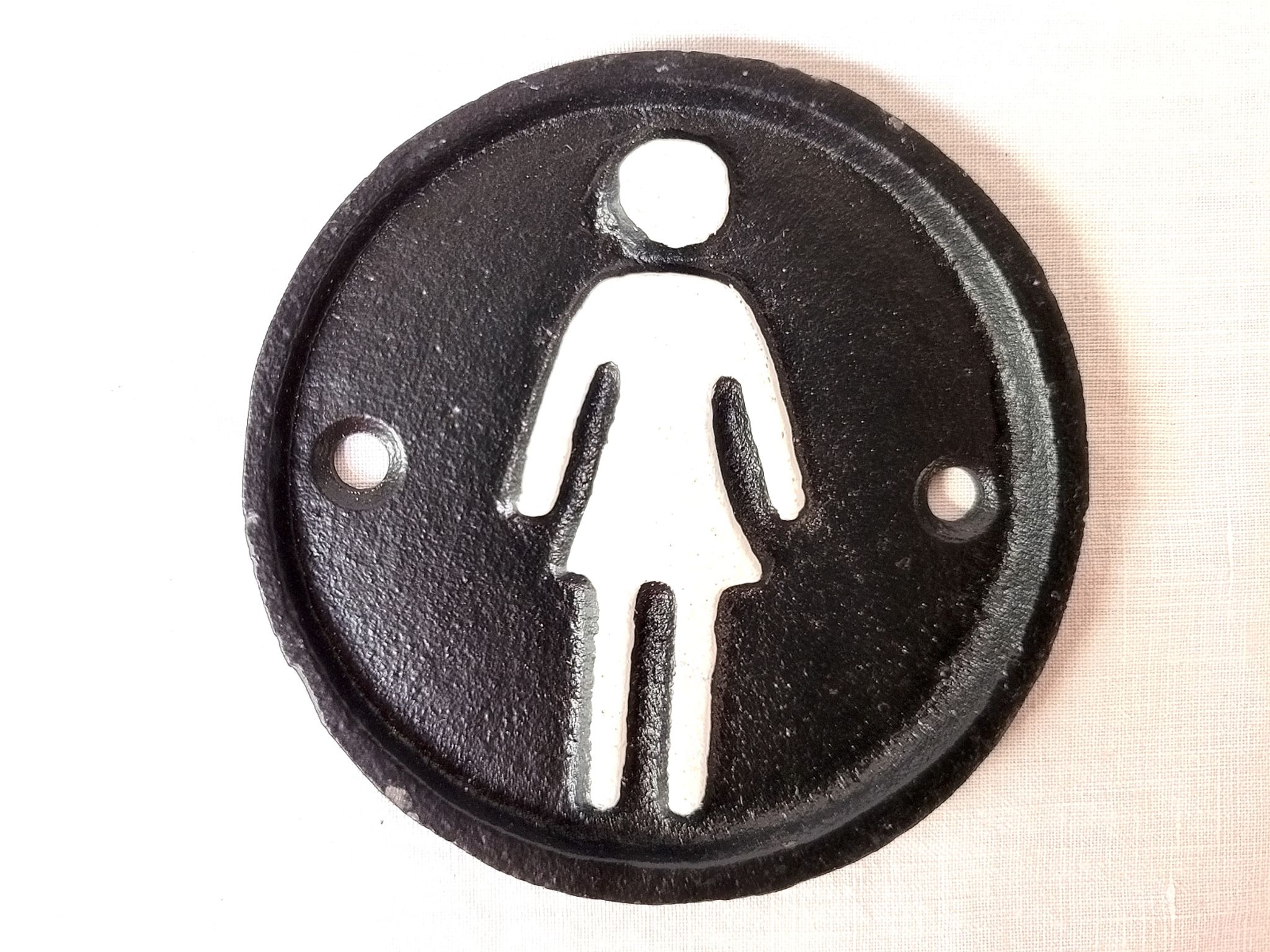 Plaque homme, femme pour salle de bain