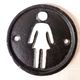 Men/women plaque for bathroom