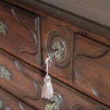 Wooden chest of drawers with 4 drawers in Louis XV style