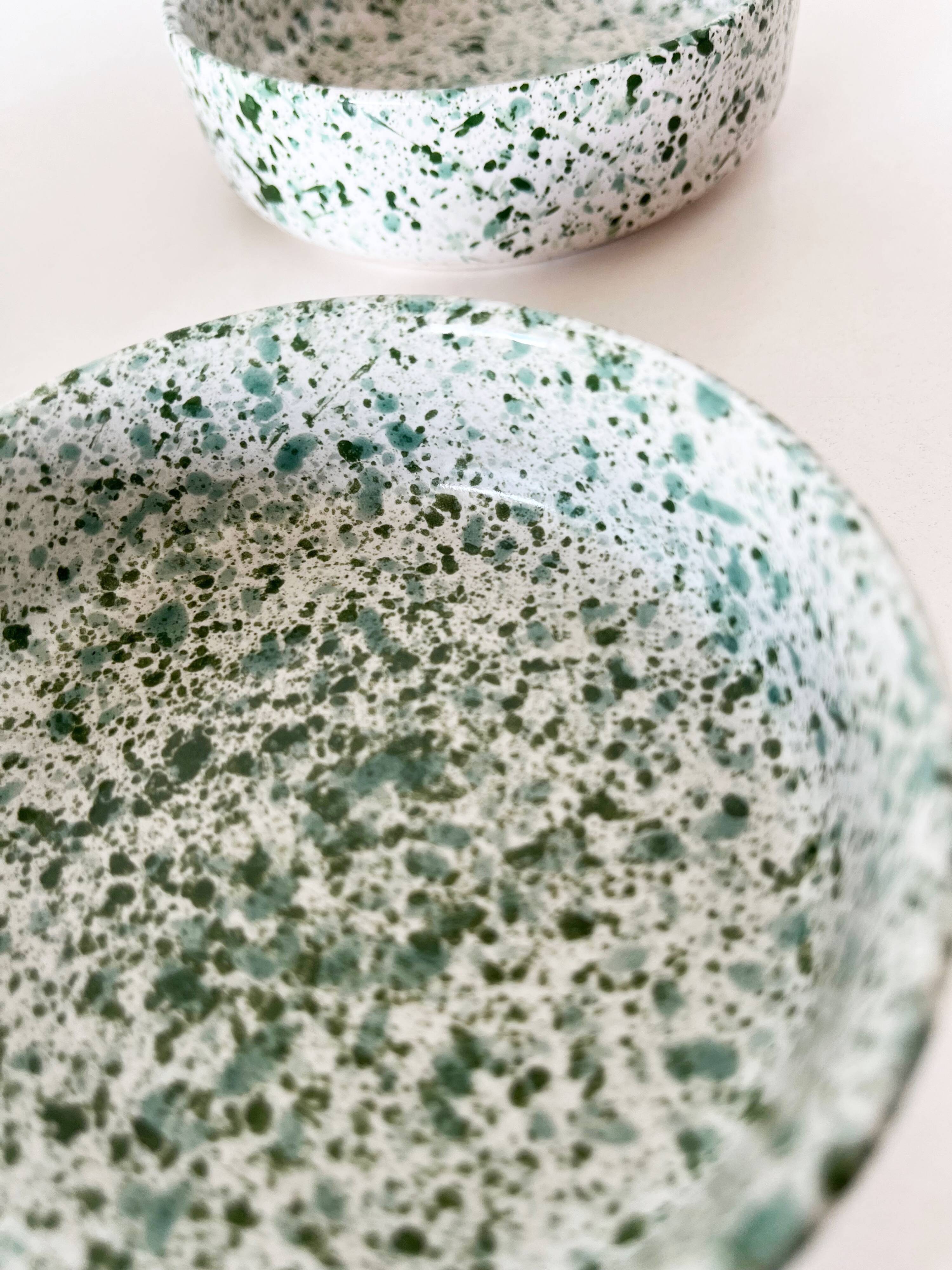 Set of 3 terrazzo ceramic cups