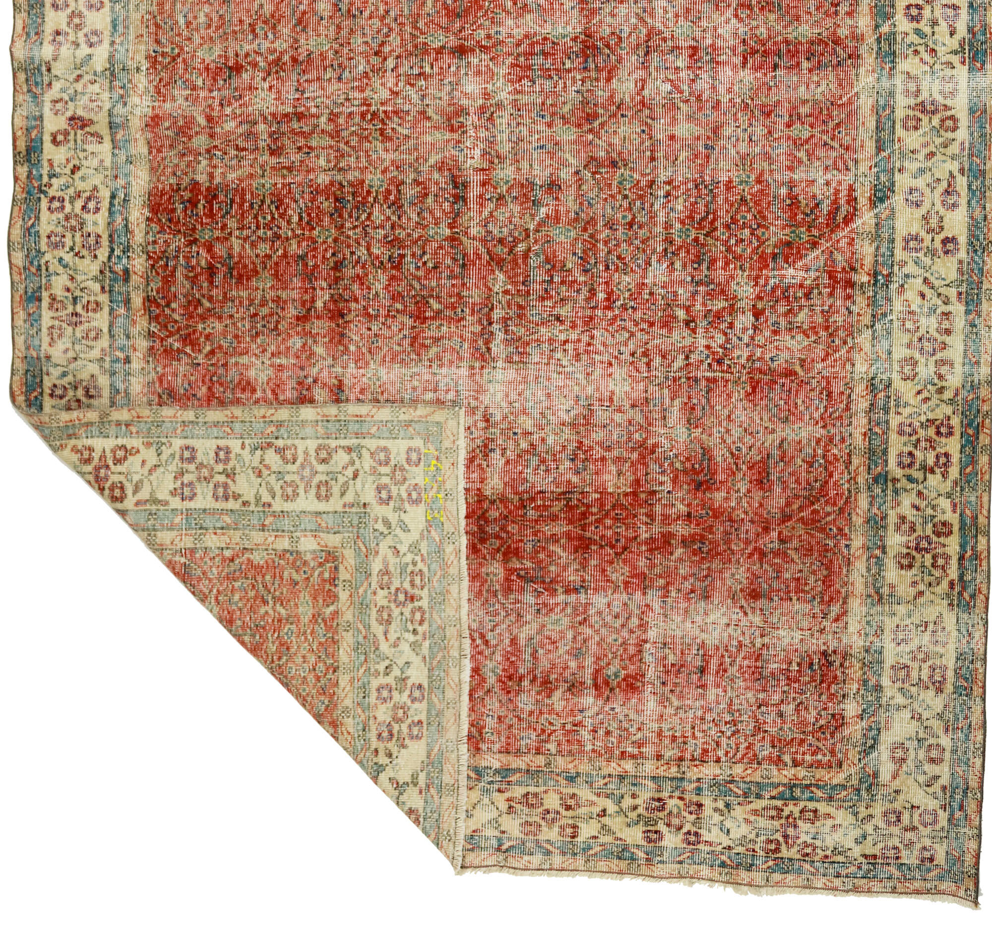 Anatolian handmade vintage rug 330 cm x 208 cm