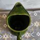 Carafe vintage en céramique vernissée verte