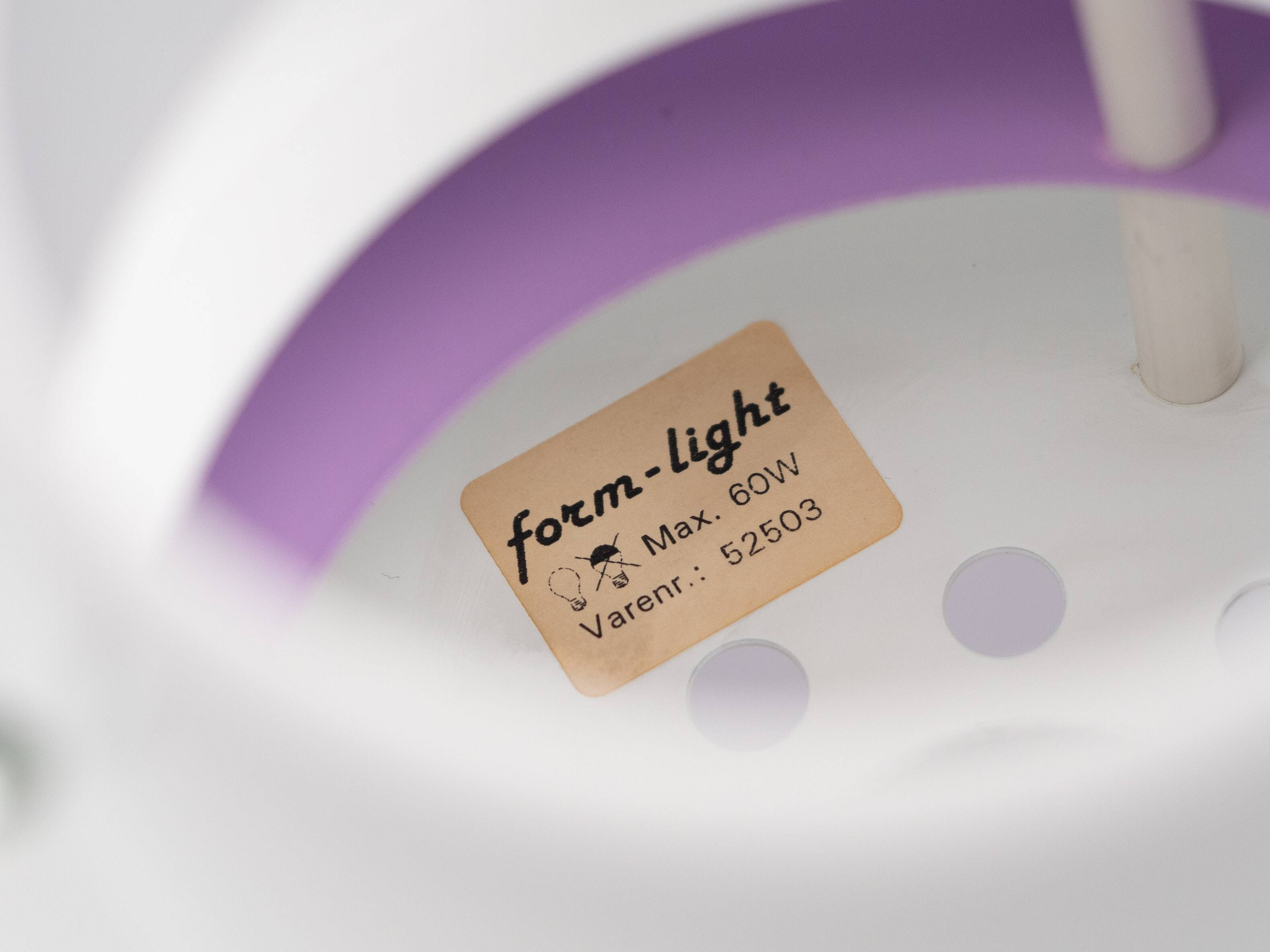 Paire de 2 lampes vintage de Form light des années 1980.