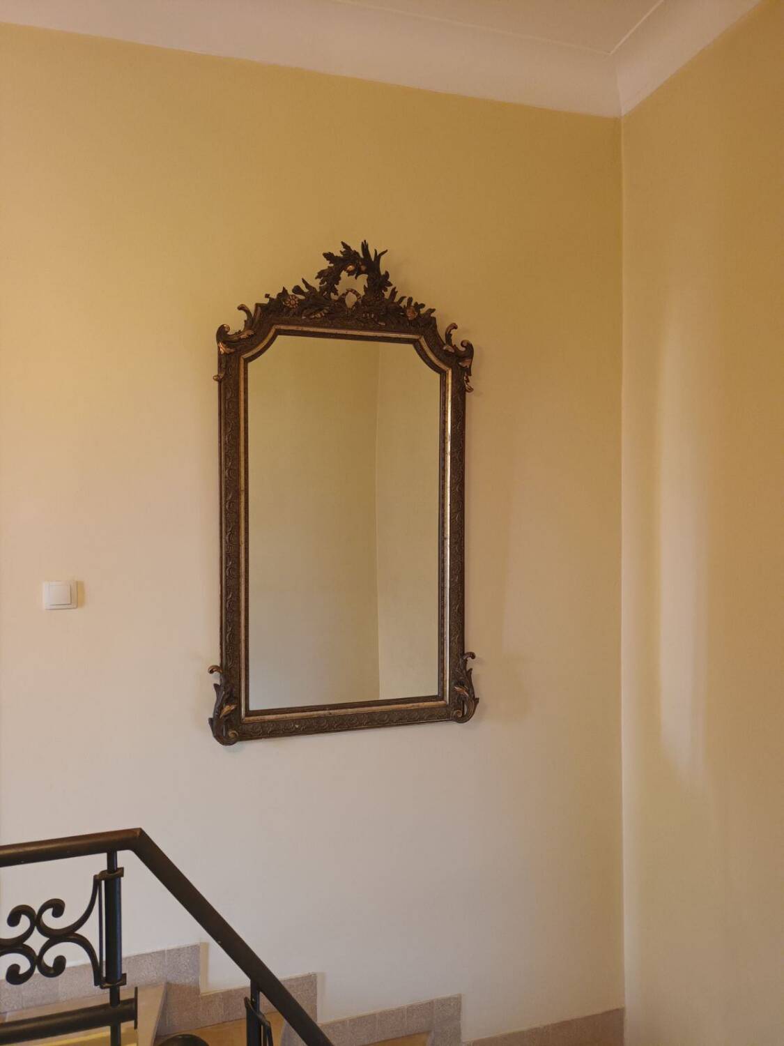 Large antique mirror
