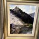 Oil on canvas representing a lake signed lucien wolff alsacian painter