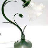 antique 1980s art nouveau retro table or desk lamp