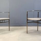 Post modern dining chairs by Belgo chrom, set of 6 - 1980s