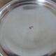 Art Deco silver-plated sauce boat with hallmark, 1920s-30s.