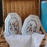 Set of 2 octagonal dishes