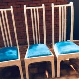 Vintage chairs and white marble design