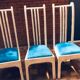 Chaises vintage et design en marbre blanc