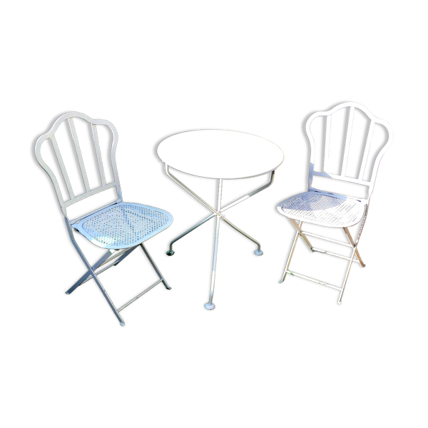 Salon de jardin ancien en fer