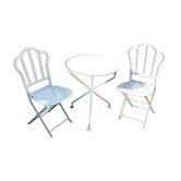 Beautiful vintage iron garden furniture set.
