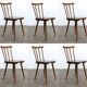 ensemble de six chaises de salle à manger