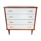 White and wooden chest of drawers