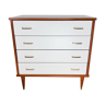 White and wooden chest of drawers