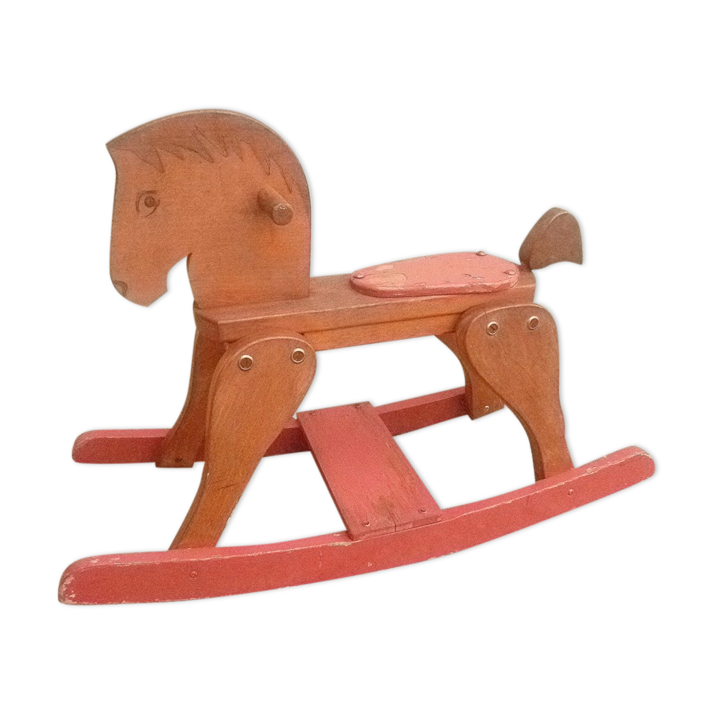 Wooden rocking horse