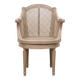 Louis XVI style barrel Cane Office desk chair rotatable