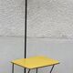 Vintage 1950s black and yellow table lamp.