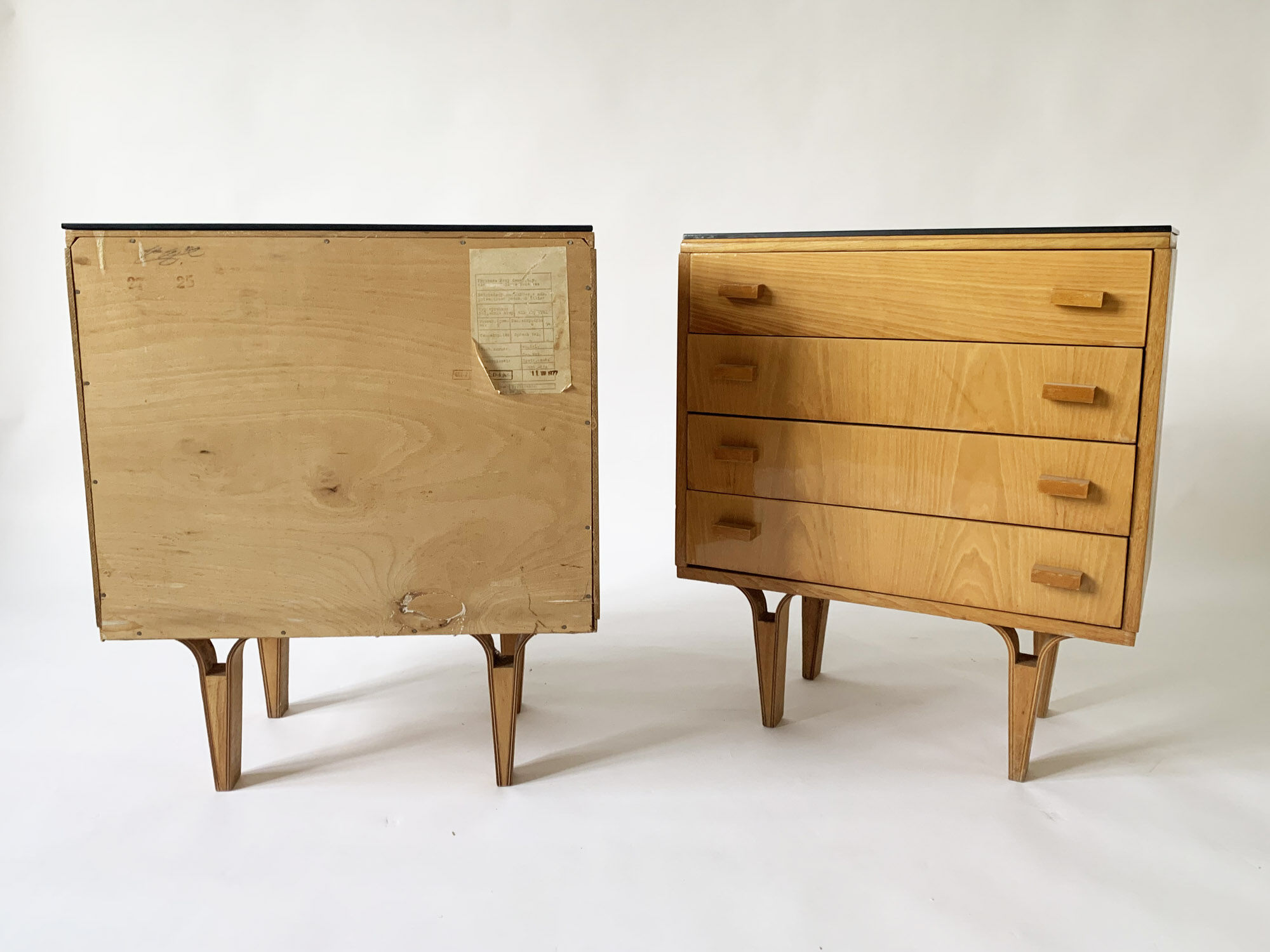 Pair of Nightstands, Novy Domov, Czechoslovakia, 1960s