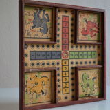 Old game board of small horses