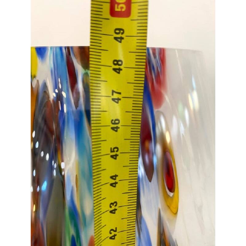 Contemporary Murano Glass Style Venetian Multicolored Millefiori Murrine Table Lamp