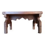 Small vintage footrest bench