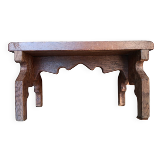 Petit banc repose-pieds vintage