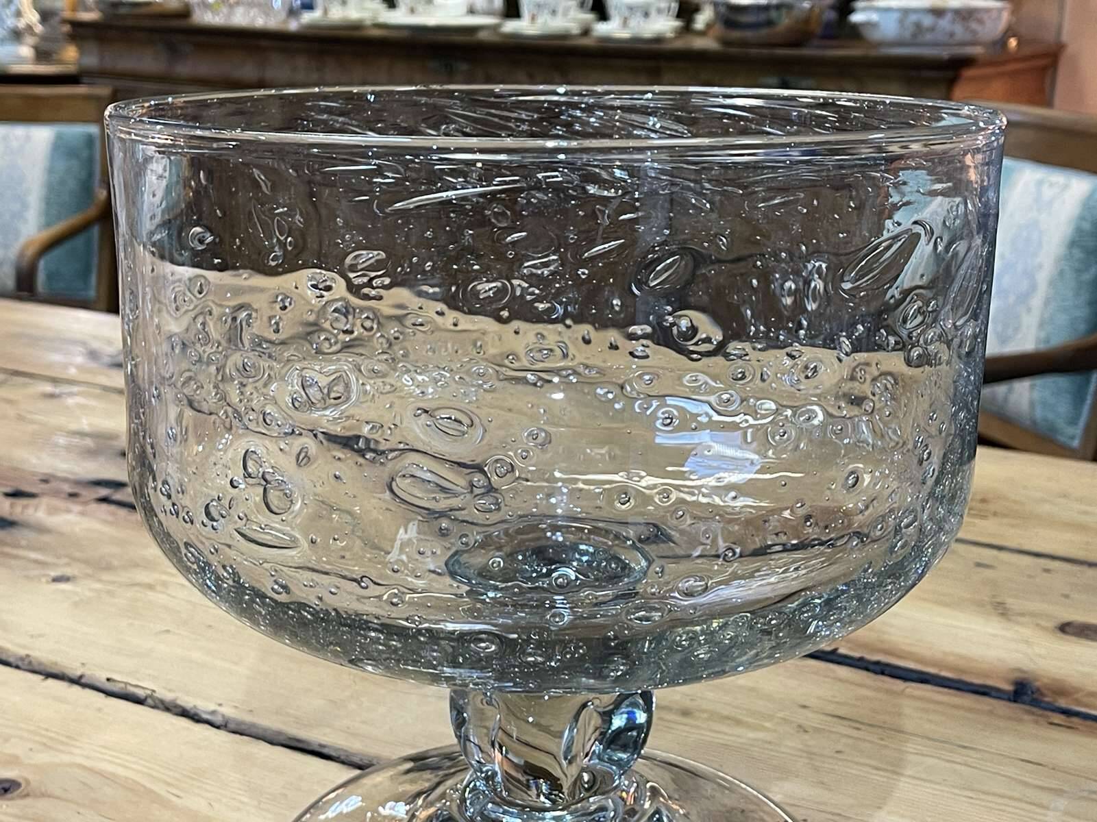 Punch cup and ladle in blown glass - BIOT