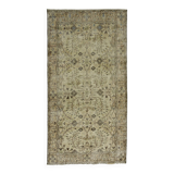 Turkish Anatolian Handmade Vintage Area Rug 216 cm x 116 cm