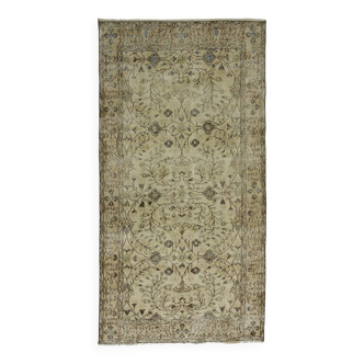 Turkish Anatolian Handmade Vintage Area Rug 216 cm x 116 cm