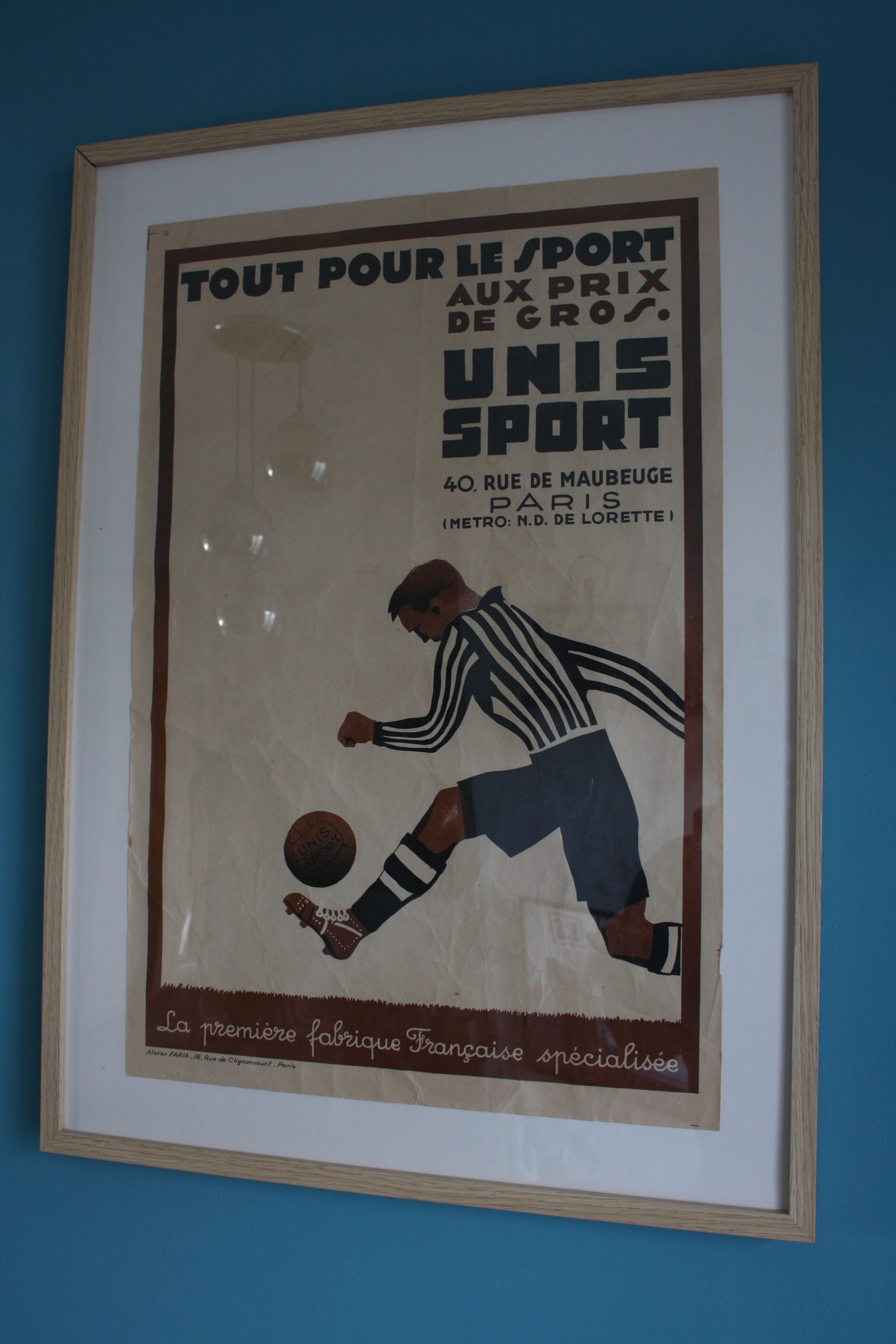 Affiche publicitaire des années 50