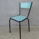 6 chaises en formica vert mint design vintage