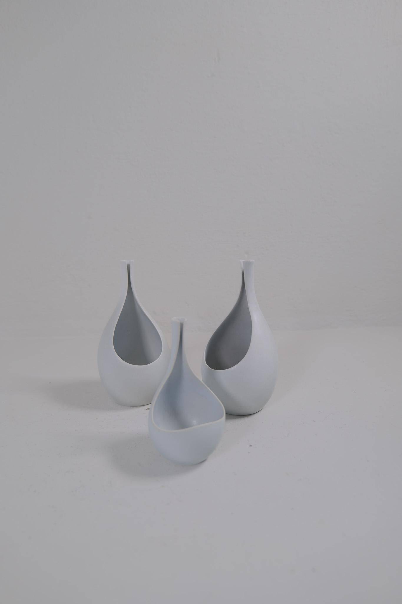 Céramiques du milieu du siècle de vases "Pungo" Stig Lindberg Gustavsberg, années 1950