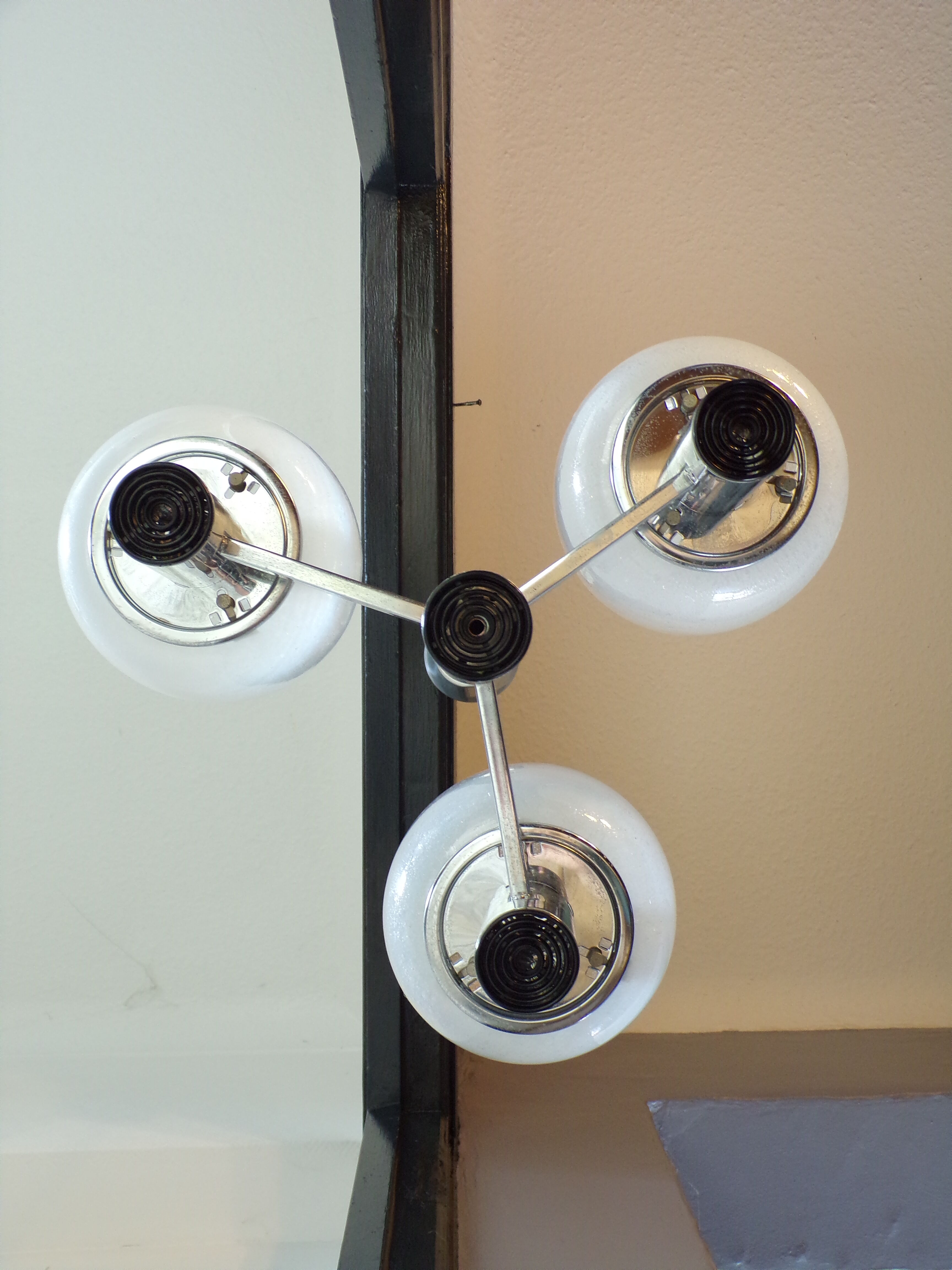 Suspension 1970 Targetti Sankey 3 feux