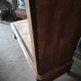 Old wardrobe Louis Philippe 2 doors 19th century 1 drawer shelves