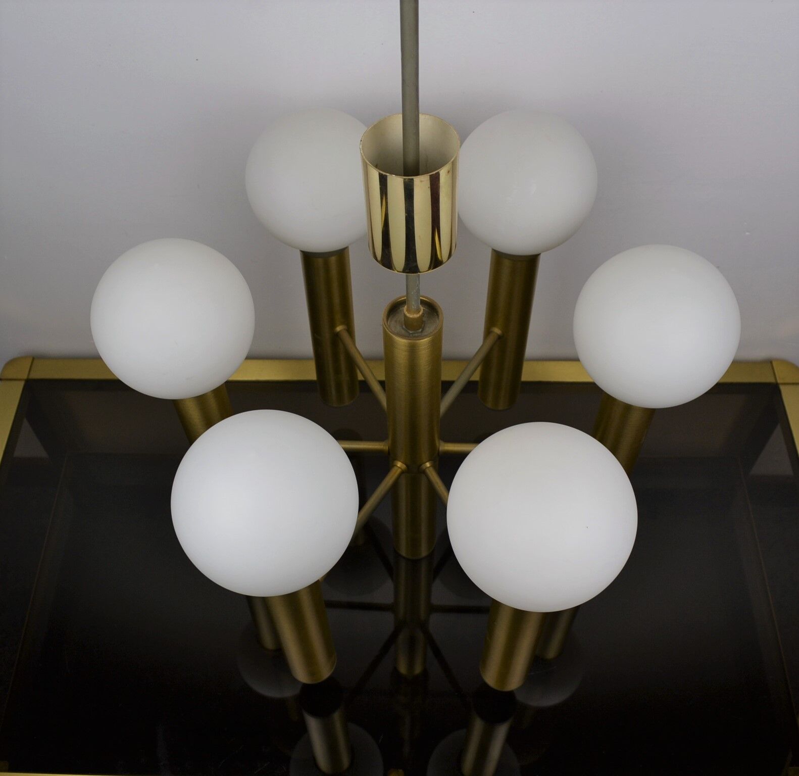 1970s space age chandelier