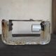 Rectangular wall in textured glass