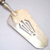 Art deco pie server in openwork silver metal - goldsmith armand frenais 1910-1920