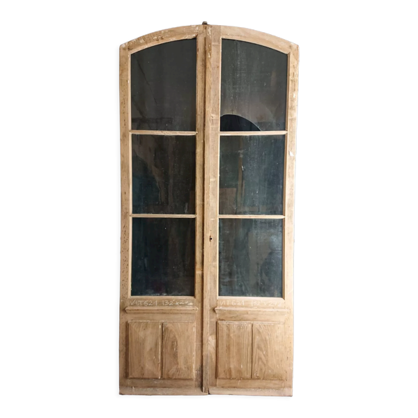 Porte vitrée double